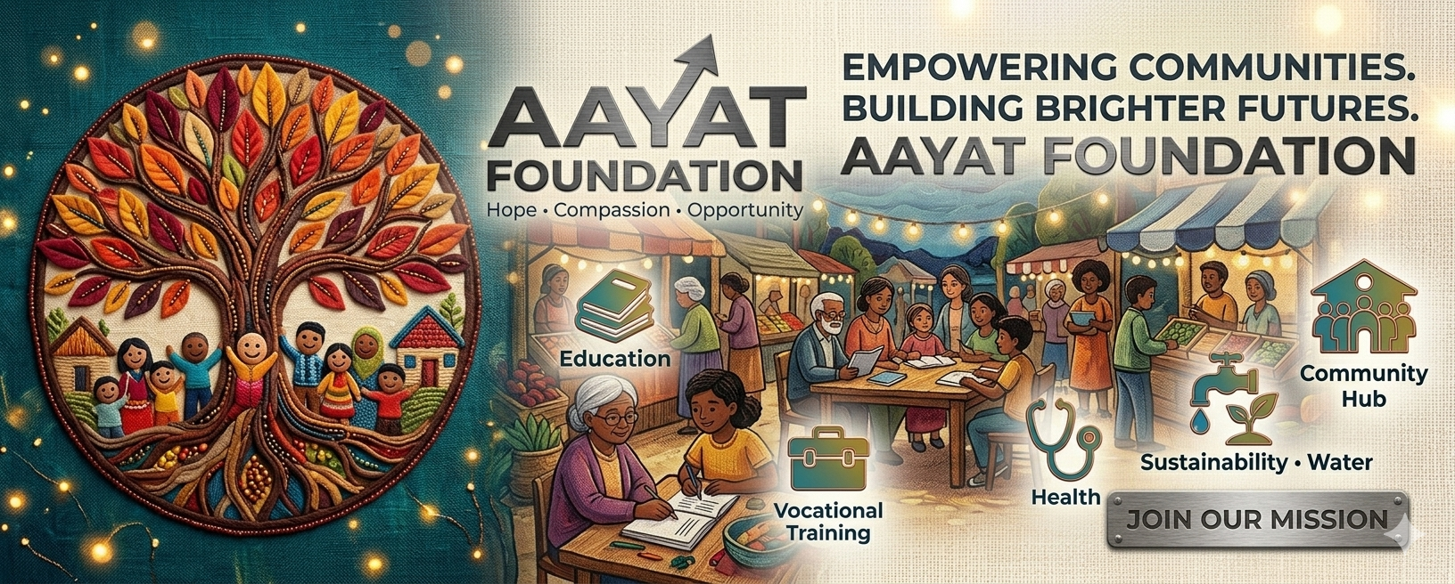 Aayat Foundation banner